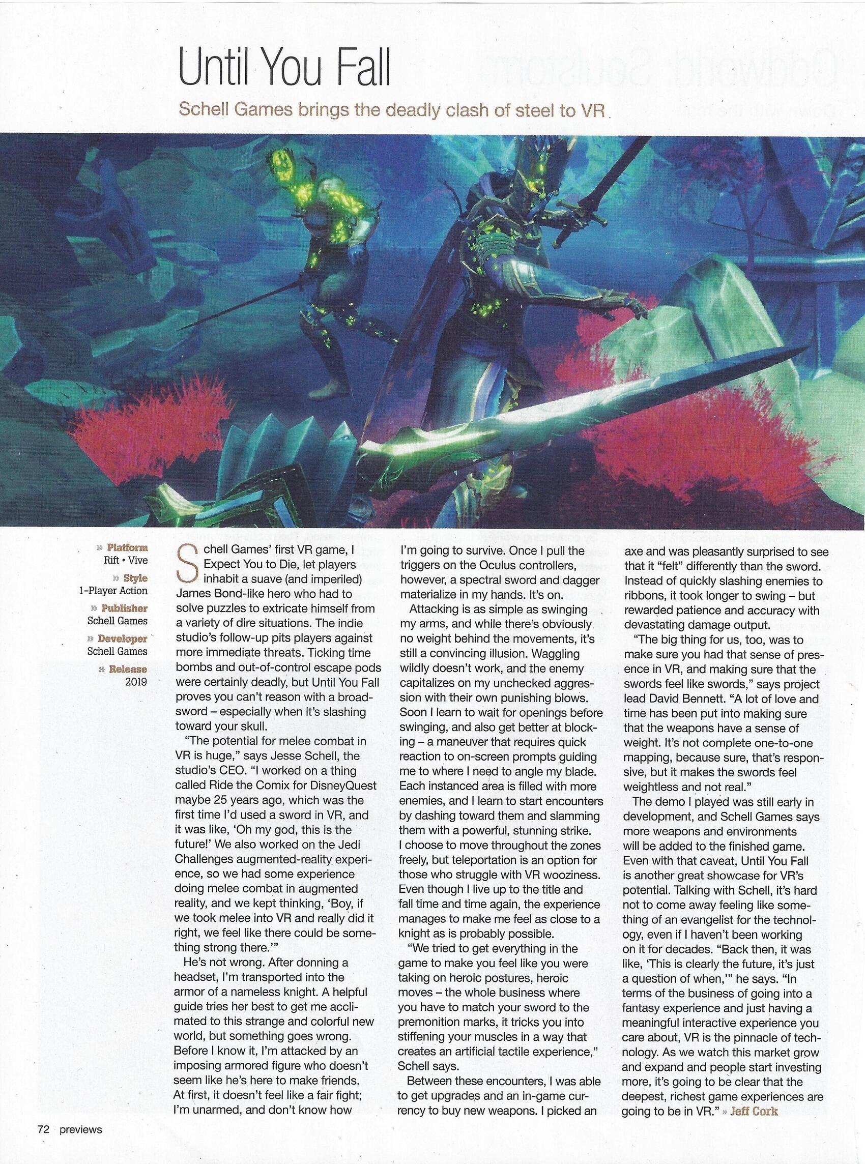 UYF article Game Informer